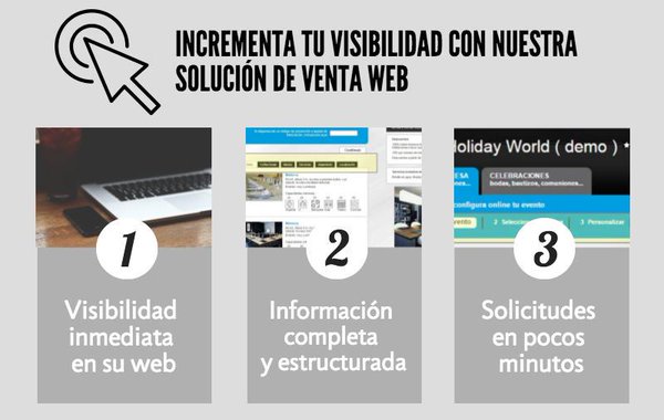 bookingarea's tweet photo. Incrementa tu visibilidad con nuestra solución de venta web https://t.co/XitQwgOobQ #eventos #hoteles #negocios https://t.co/K2MW1m5ppP