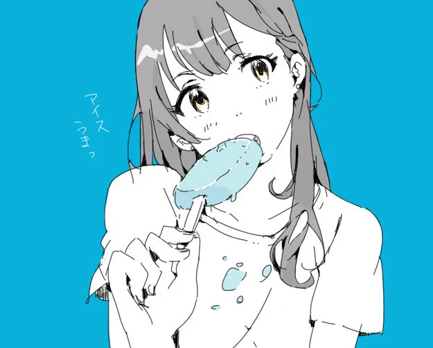 意外に青で描いてるのが少ない #Twitter10周年だから青い画像を載せる 