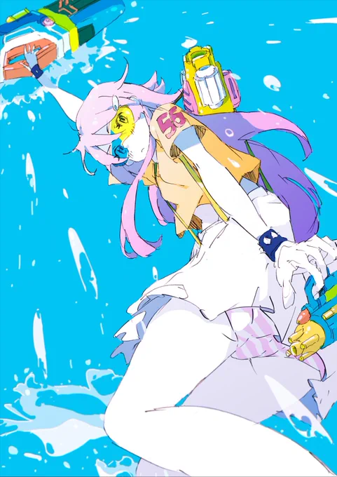 意外に青で描いてるのが少ない #Twitter10周年だから青い画像を載せる 