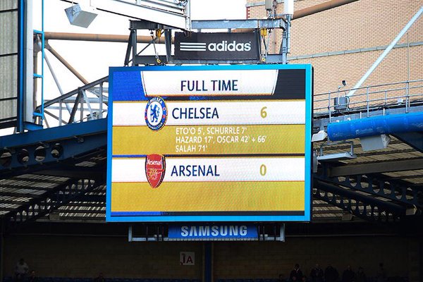 On this day in 2014, we beat Arsenal 6-0 at Stamford Bridge...