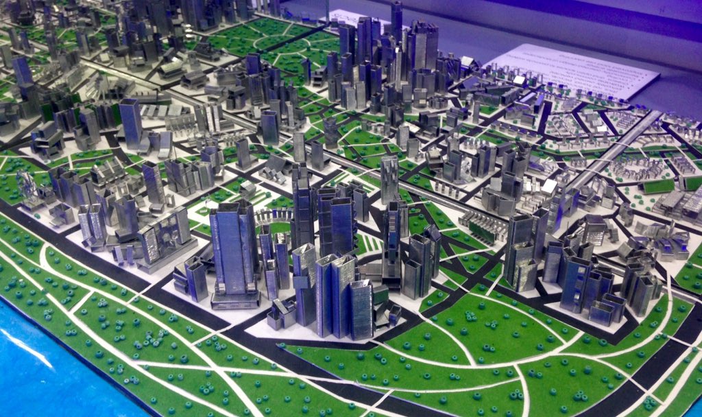 sheelahnism's tweet photo. Cutie scale model with a twist! Cos it's made with staplewire! #uo2architects https://t.co/pry4UlN5gO