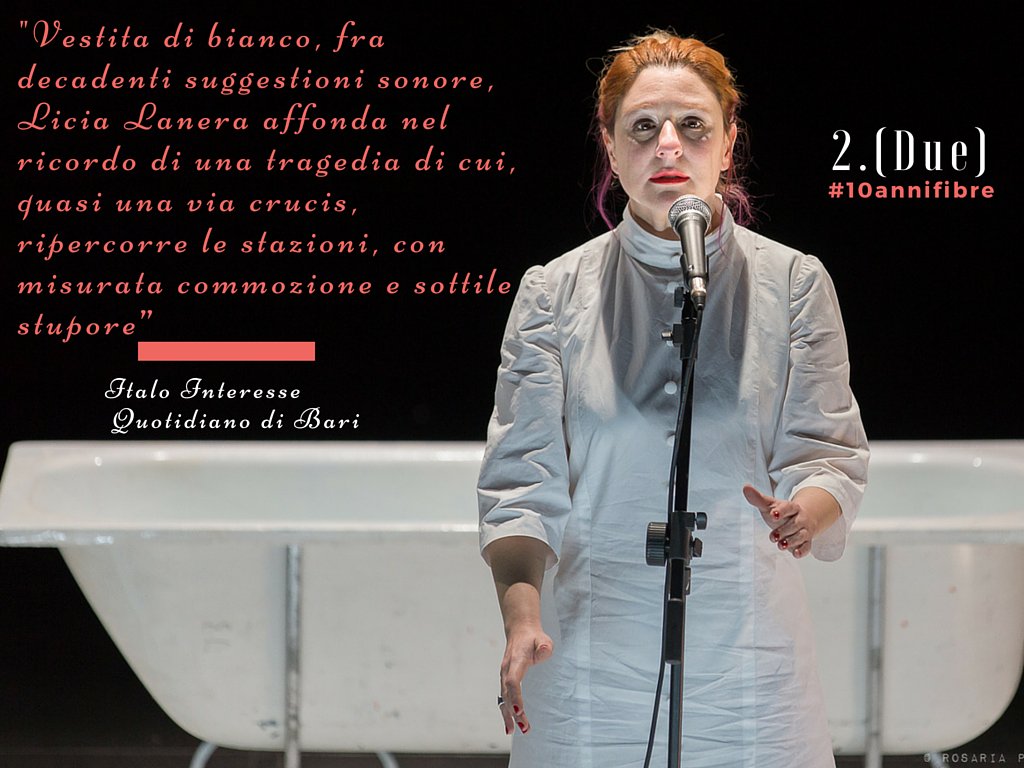 Questa sera Licia Lanera in 2.(Due) c/o <a href="/salonesnaporaz/">Cinema Snaporaz</a> | Teatro della regina (Cattolica). #10annifibre