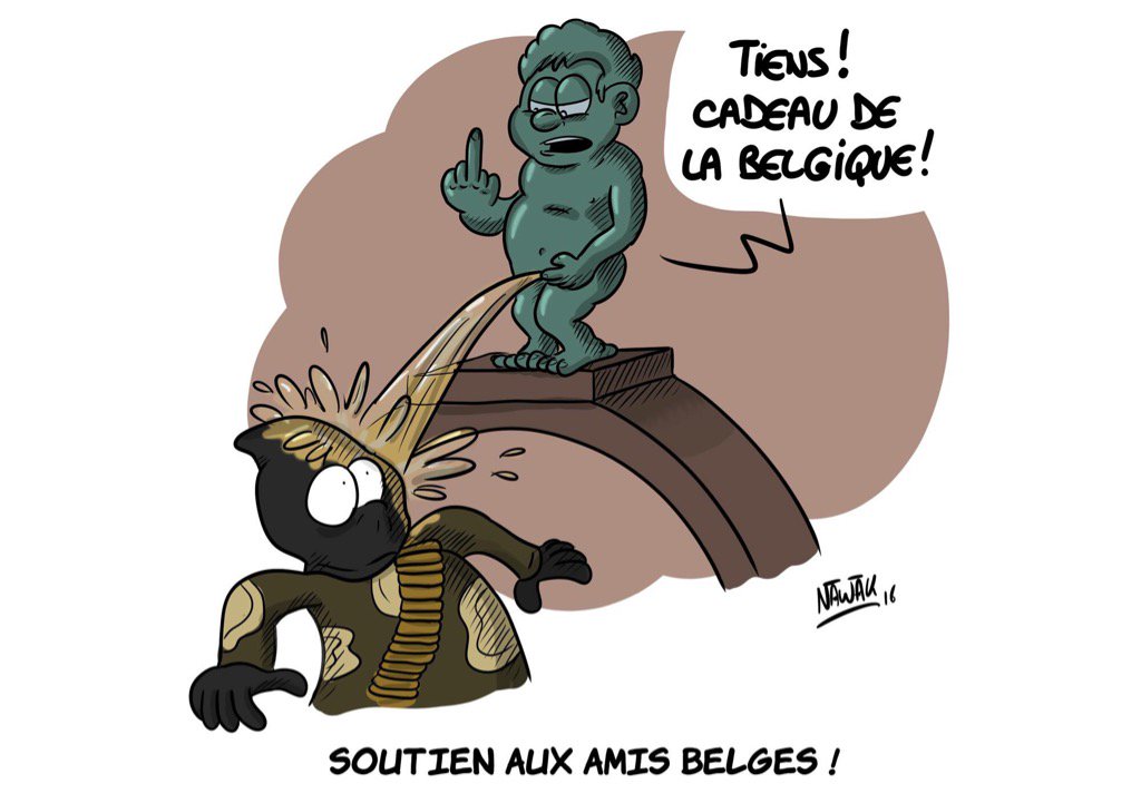 JFGuyot's tweet photo. #Bruxelles : le soutien du dessinateur #Nawak https://t.co/IWmGmlgUn2