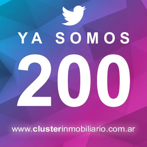 Cluster_Inmo's tweet image. Vos también podes ser parte, visitanos en clusterinmobiliario.com.ar
facebook facebook.com/Clusterinmobil…