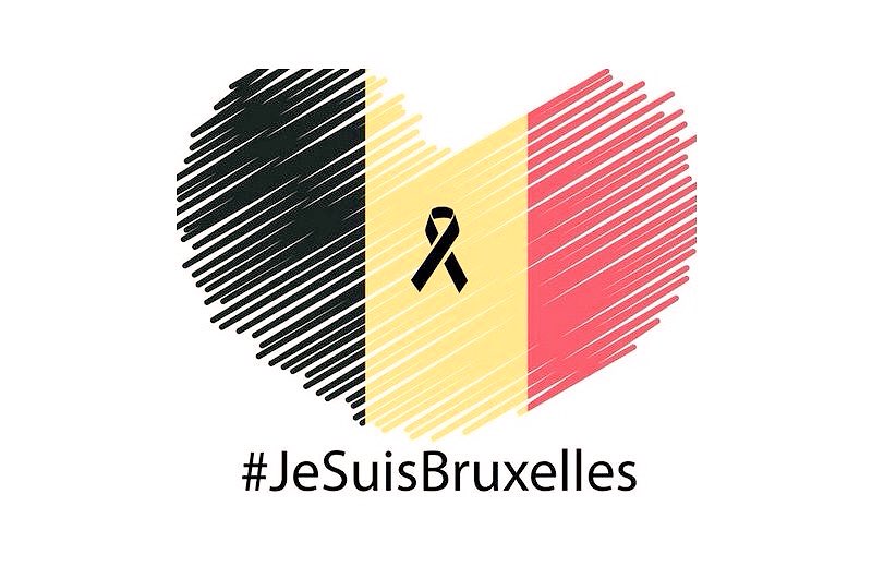 EspanaEnLatam's tweet photo. Nuestro más profundo pésame por las víctimas de los atentados en #Bruselas 
#JeSuisBruxelles #PrayForBelgium https://t.co/zGmzq6M858