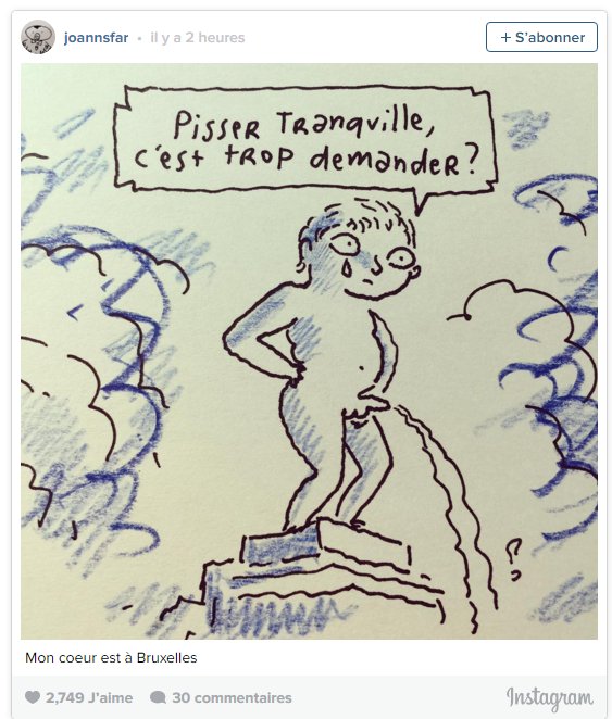lemondelive's tweet image. #Bruxelles #Brussels Voici les premiers hommages des dessinateurs et internautes : lemonde.fr/europe/live/20…