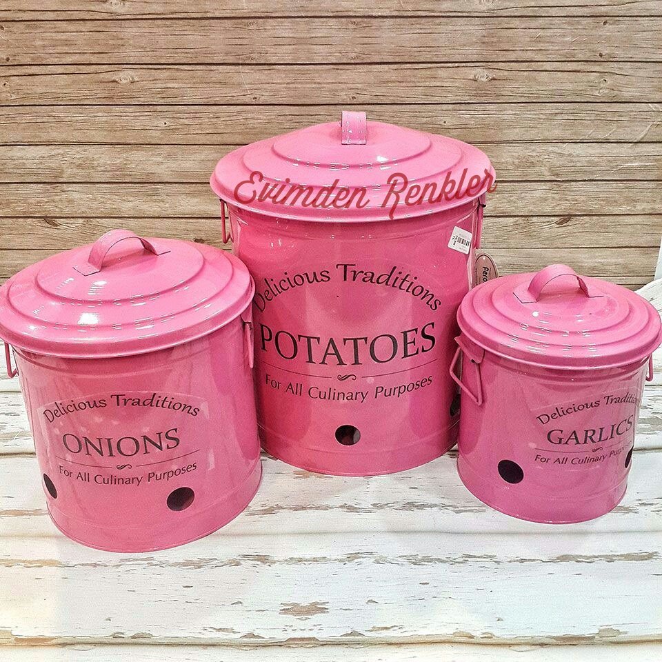 EvimdenRenkler's tweet image. Galvaniz patates-soğan-sarımsak kovalarımız 💕 
6 kilo, 4 kilo, 2 kilo alan iç hacim
5 farkli renk 
3lü set 65 tl
