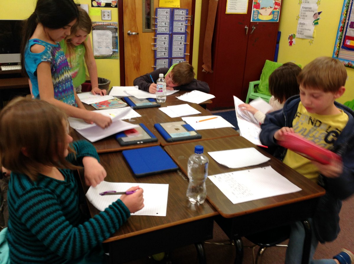 simmonsms1's tweet photo. Our letters arrived today!!  The excitement in this room is amazing!! @StMolaga5 Working on our replies. https://t.co/LetN3iu0A2