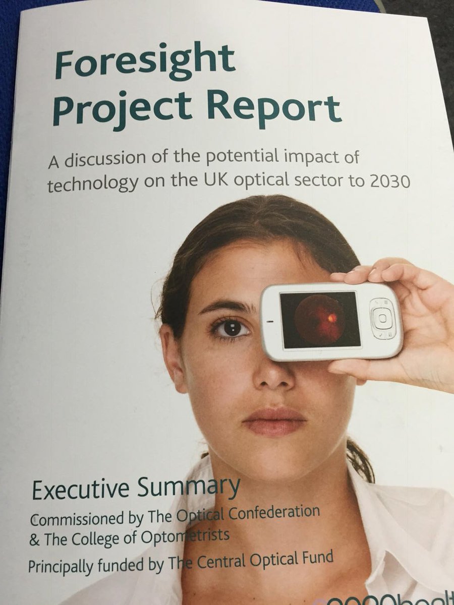 _BCLA's tweet photo. Foresight project report launch @OpticalConfed @btoptom @CollegeOptomUK #2020health https://t.co/zKu6x88T98