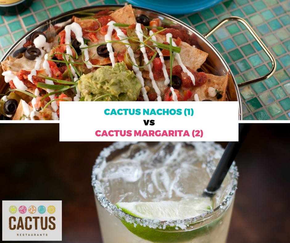 eatatCACTUS's tweet photo. Nachos vs. Margaritas? That's like choosing between our babies! Vote now in #MarchMENUMadness. https://t.co/jY4Bknfs2y