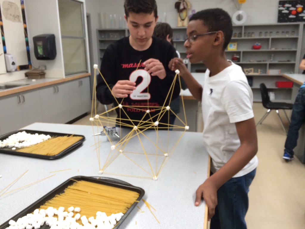 StMarkTransform's tweet photo. Spaghetti bridge collaboration!! #ECSDawesome #stmarktransform https://t.co/X4WKHhUdfR