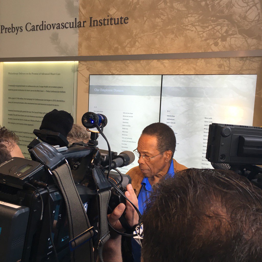 KReinhardt_SD's tweet photo. Celebrating a year of heart care excellence at Prebys w/ MLB legend &amp; patient Rod Carew @ScrippsHealth #heartscripps https://t.co/AKuQPx1qrK