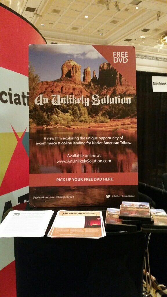 TribalEcommerce's tweet photo. #NationalRes attendees - visit the #AnUnlikelySolution booth to learn how tribes are benefitting from #ecommerce https://t.co/Er1R83PXPw