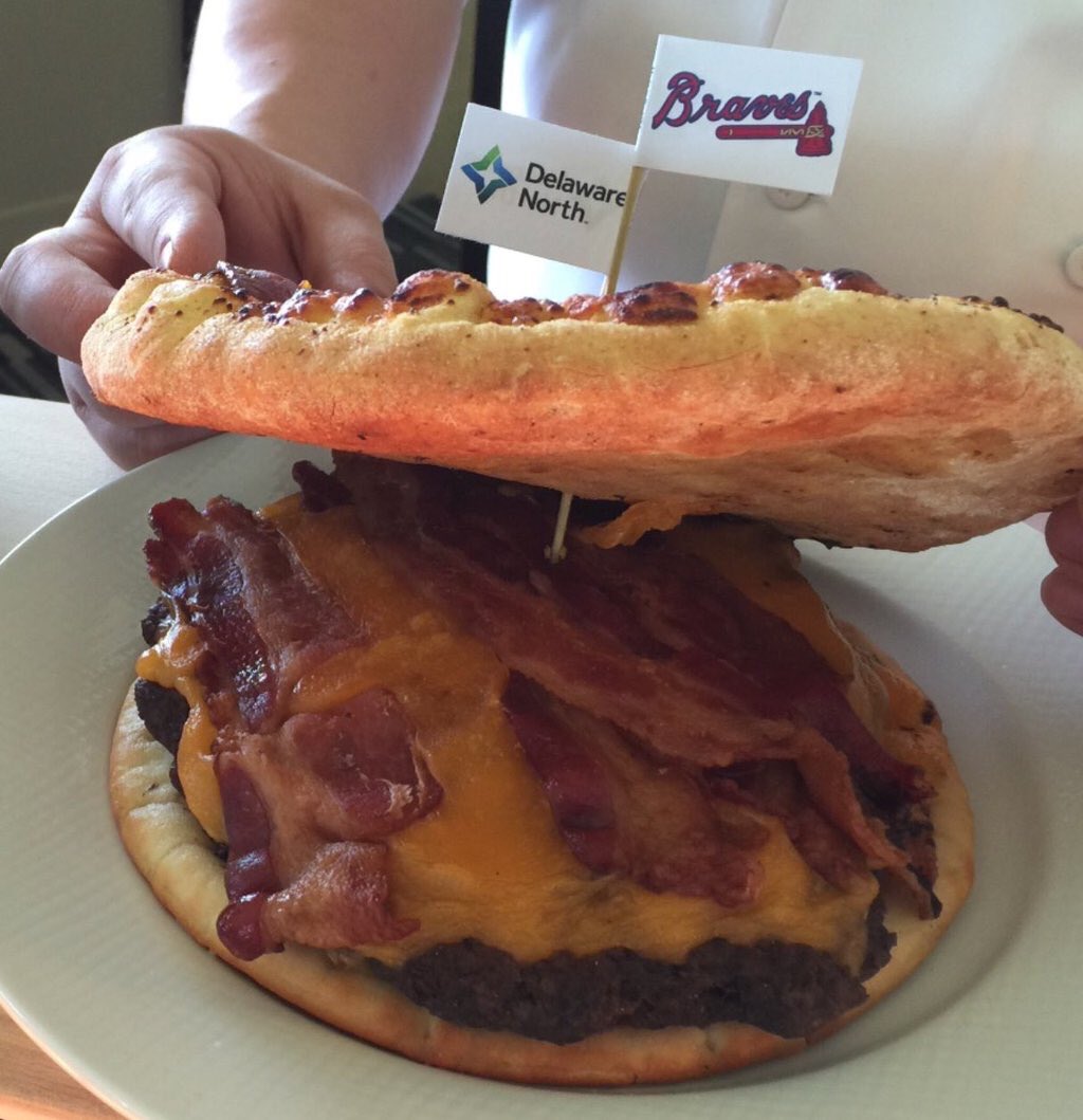 Atlanta Braves Burgerizza Atlanta Braves Burgerizza served games
