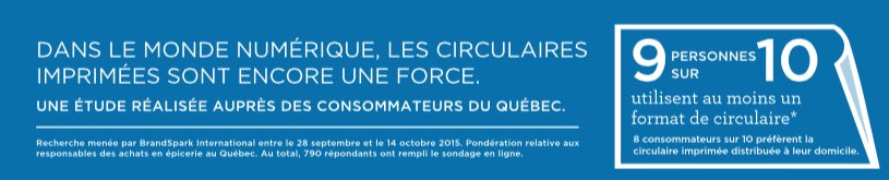 Les circulaires imprimées - toujours une force pour la promotion selon une étude de TC Transcontinental #Hop16