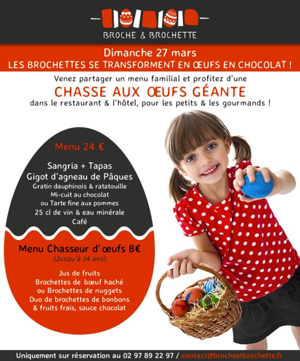AnthonyPostaire's tweet photo. Broche et Brochette fête Pâques ce dimanche midi.Pensez à réserver
#brocheetbrochette #Paques2016 https://t.co/quDXhSnUQw