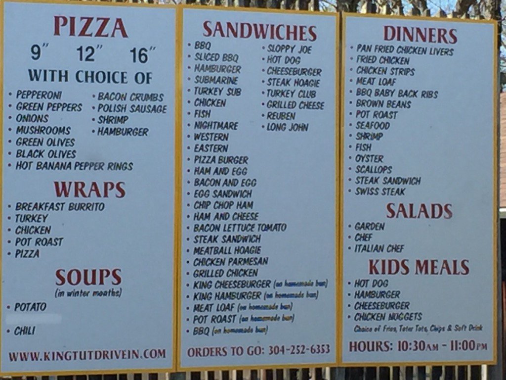 riffester's tweet photo. King Tuts Drive Inn, Beckley WV. https://t.co/cdCFGbR852