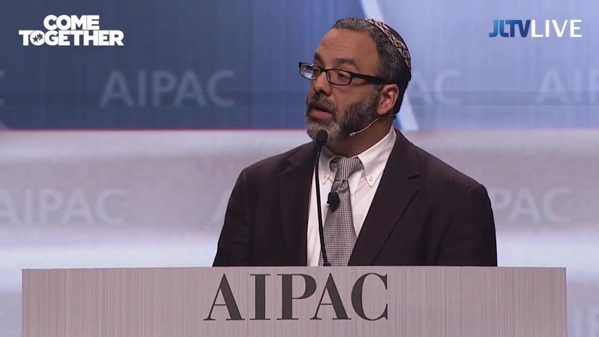 Daroff's tweet photo. Great words of wisdom about comity and bipartisanship from @rabbicreditor at #AIPAC16 https://t.co/IKGpV8ffam