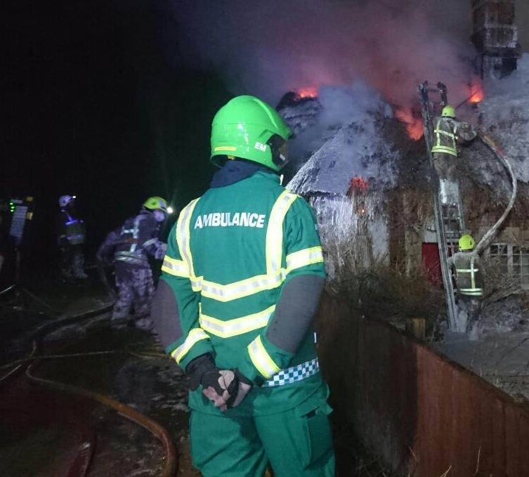 EMASNHSTrust's tweet photo. #EMASHART supported crews from @LeicsFireRescue at a house fire: https://t.co/ci9yLcHSvI #Team999 https://t.co/Gojf8hiS0p