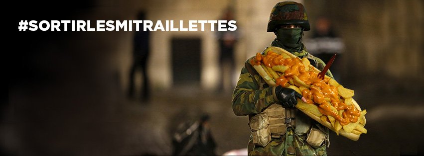 zouz08's tweet photo. Un message à tous les belges pour #sortirlesmitraillettes.Que les prochains jours soient le jour des mitraillettes. https://t.co/Zz26WYyztc