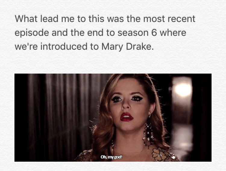 MeganHayes95's tweet photo. My sisters theory! It makes sense!! #PLL #PLLTheory #UberA #CeceDrake #WrenKingston #BigBad #CeceIsNotA https://t.co/WV319WcdMf