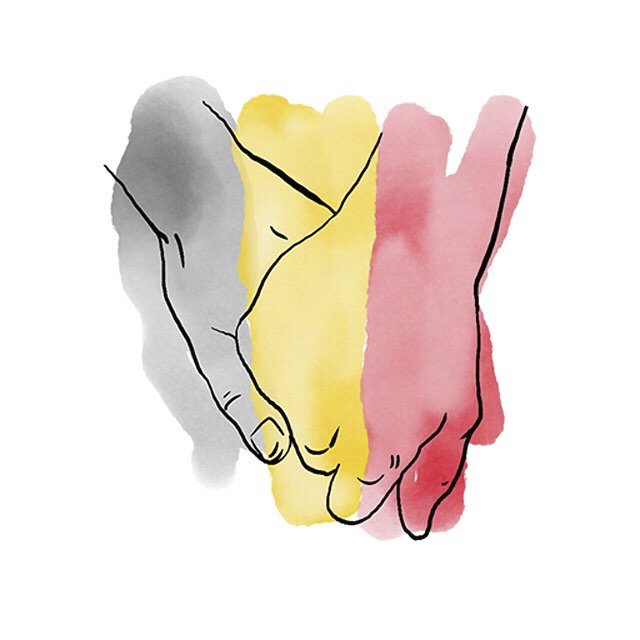 marcjacobs's tweet photo. Our thoughts and prayers go out to all in #Brussels, and around the world. 💔 Stay safe. We love you. ✍🏻: @geesubay https://t.co/gwzfkkJMvt
