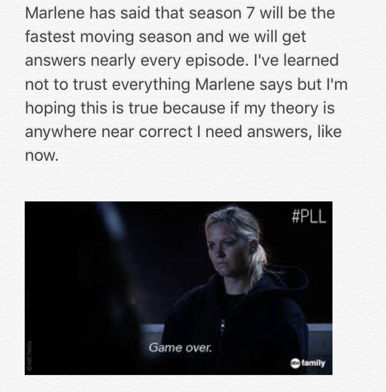 MeganHayes95's tweet photo. @MeganHayes95 and this too!! #PLL #PLLTheory #UberA #CeceDrake #WrenKingston #BigBad #CeceIsNotA https://t.co/qwKvpKbC79