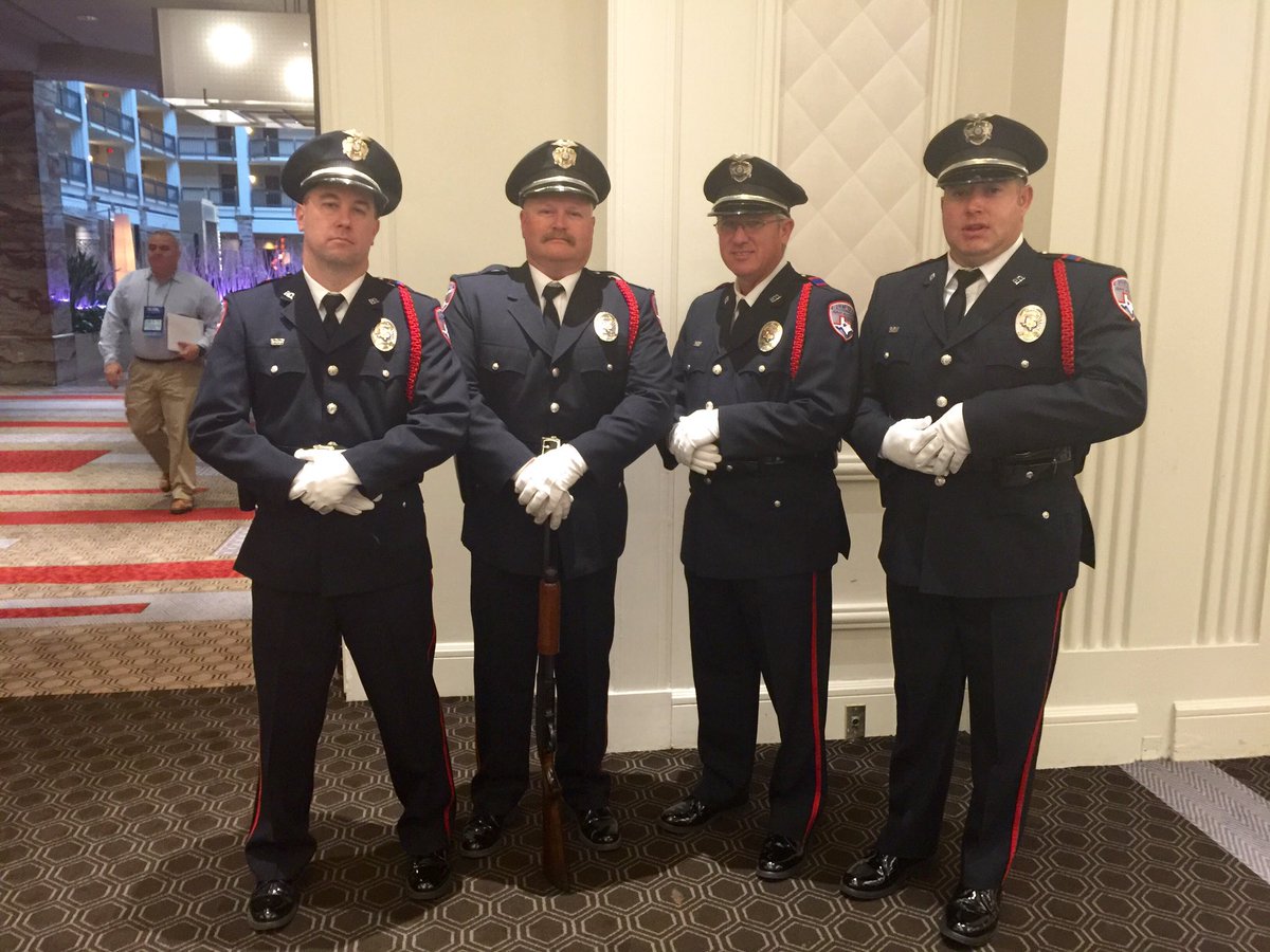 .<a href="/SanAngeloPolice/">San Angelo Police</a> Honor Guard prepping for opening ceremonies <a href="/TxTPCA/">TPCA-TX Police Chief</a> 2016
