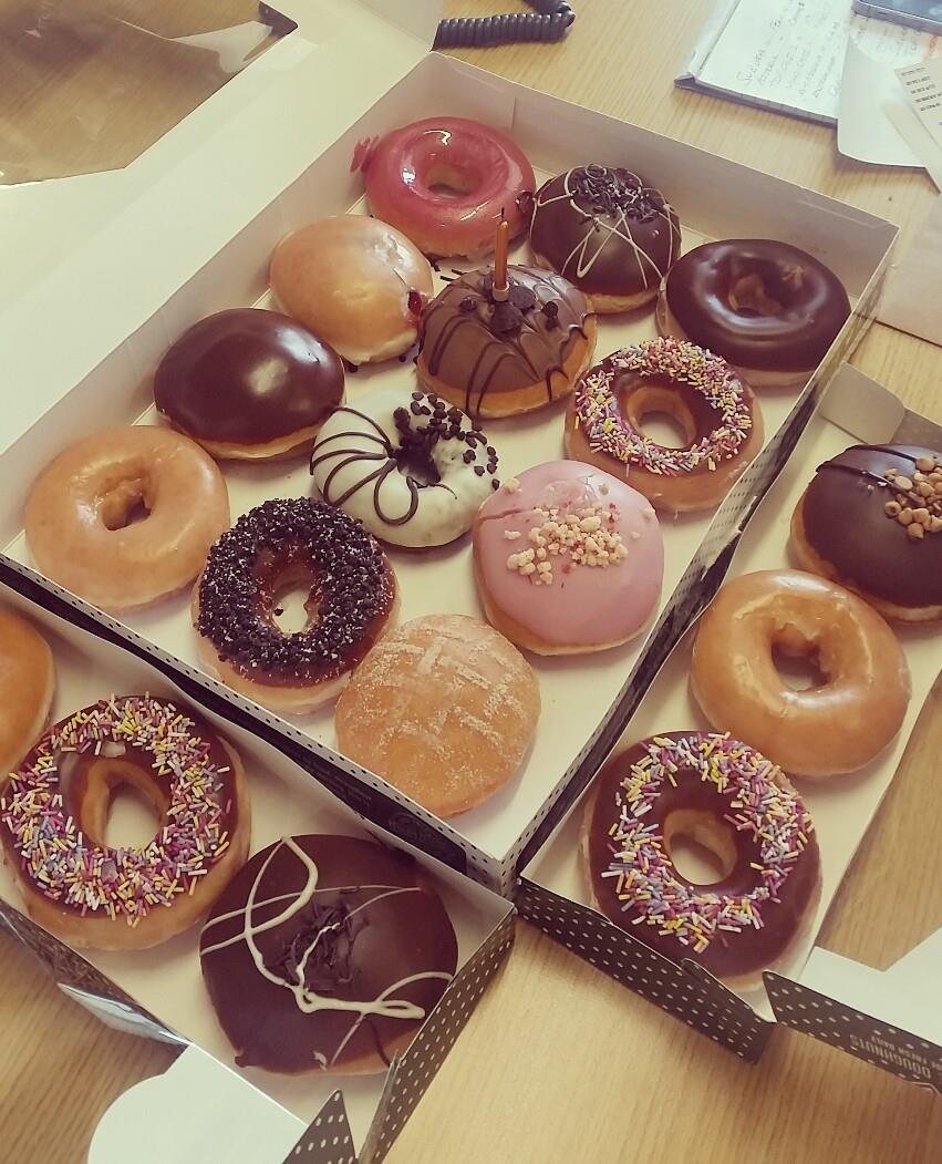 UKKaleidoscope's tweet photo. Happy Birthday to @UKKaleidoscope's Terry Dove! Lots of @krispykreme treats! https://t.co/qEVL6cSLBR
