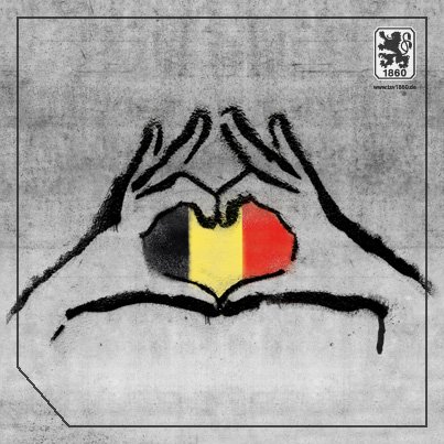 Solidarität &amp; Mitgefühl für die Opfer der jüngsten Anschläge #Bruessel #prayforapeacefulworld #gemeinsam #tsv1860