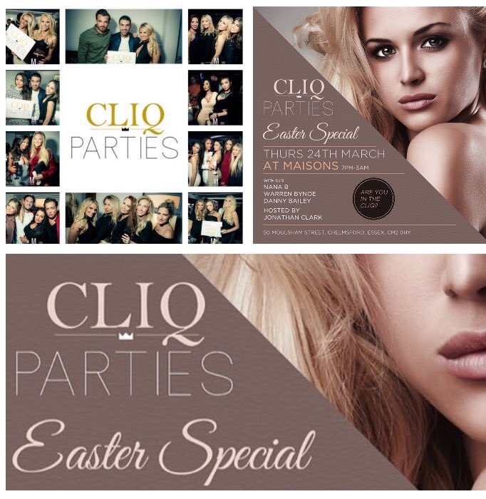 jbclark_'s tweet photo. This Thursday 🔥 #CliqParties presents Easter Special @maisonsbar can't wait the buzz is real 😬👊🏼 #AreYouInTheCliq https://t.co/D8Ua61hKEK
