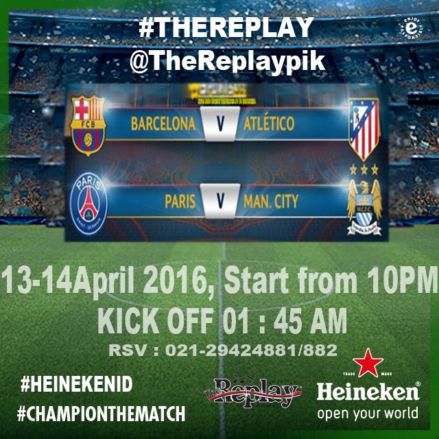 TheReplaypik's tweet photo. please Retweet broo.. tq tq #thereplay #heinekenid #championthematch #replay_entertainment https://t.co/Jy7MurNQrl