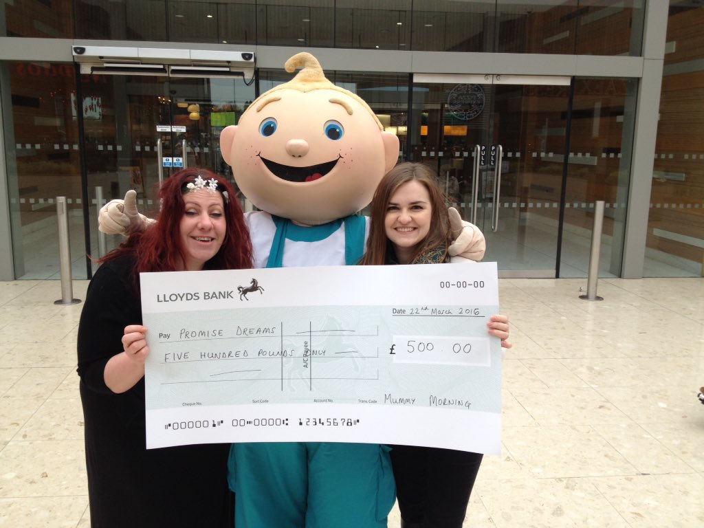 promisedreams's tweet photo. Another fab morning at @intuMerryHill #mummymorning for Easter bonnet parade and Β£500 cheque presentation! THANKYOU! https://t.co/Ue3YsokFzk