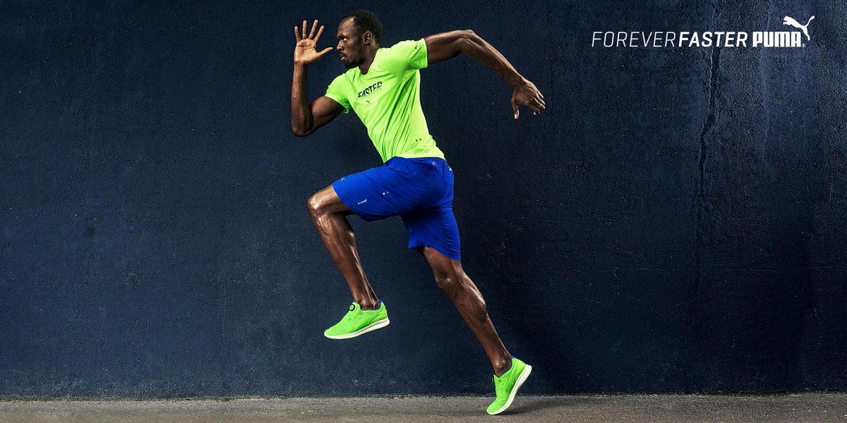 does usain bolt wear puma