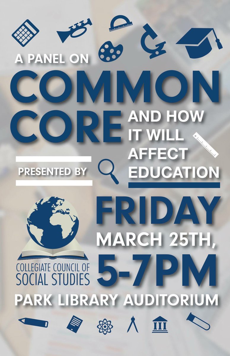 ccsscmu's tweet image. Common Core Panel Friday 25 @CMU_Libraries 5-7PM. Five great panelists from the field. @CMUEHS @cmuedl @smeacmu