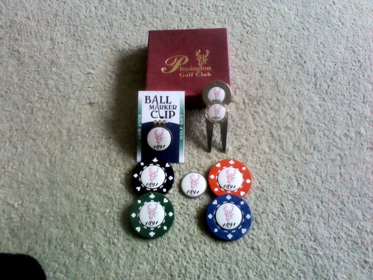 Commemorative 1891 ball markers, pitchmark repairers, hat clips, great souvenirs of 125 years