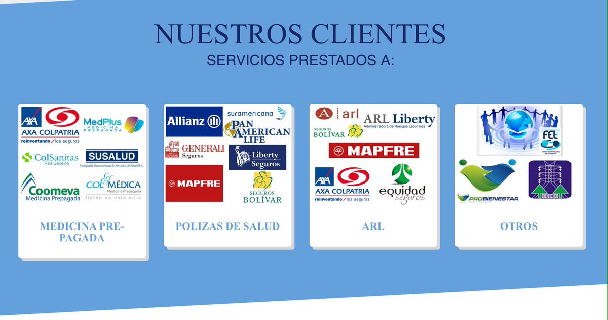 Cemeder's tweet photo. Gracias x la confianza depositada. @allianzcol @segurosequidad @Probienestarco @generalisegu  @segurosbolivar https://t.co/zQzcfjVpIH