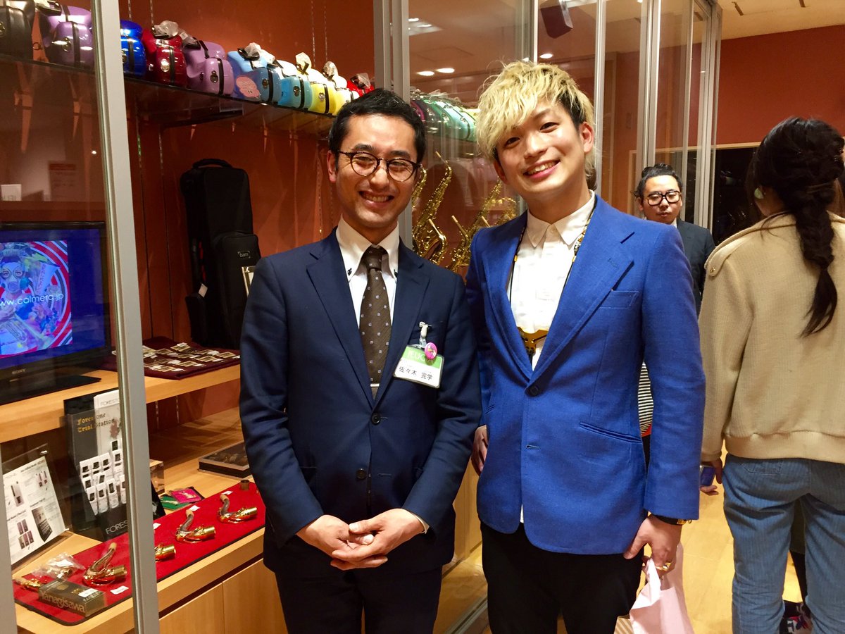 京都・三条JEUGIA Saxophone Fair『辻本美博 SAXOPHONE LIVE』アメリカ帰りの後藤さんとめっちゃええの出来たし、沢山ご来場頂けたし、佐々木さんとお仕事出来たし、最高でした。皆様ありがとうございました！