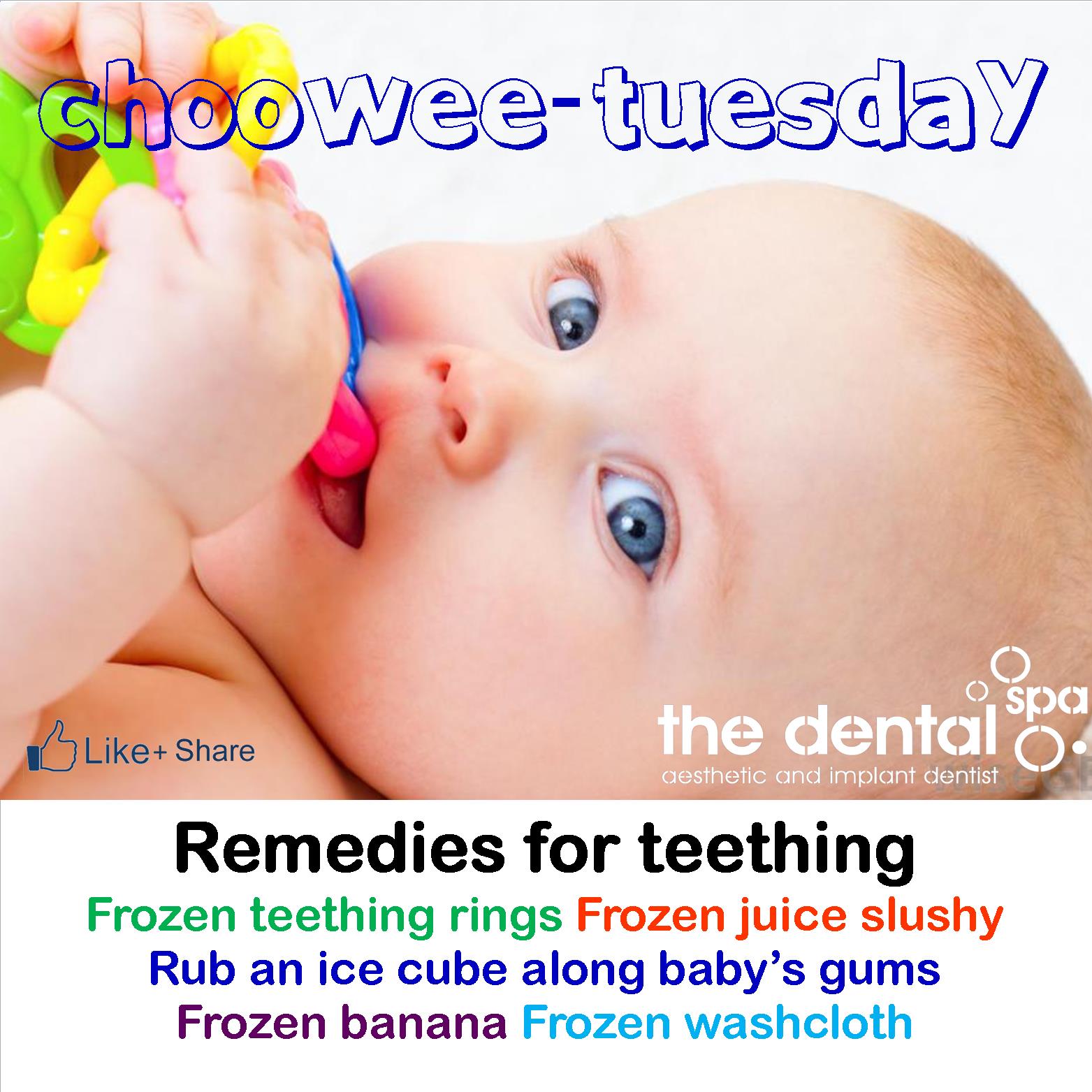 frozen banana teething