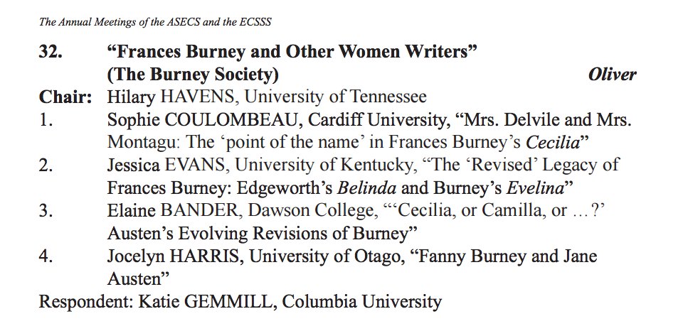SMCoulombeau's tweet photo. Getting ridiculously excited now about #ASECS2016. This is my panel. I've read the other papers and I am stoked. https://t.co/zjSwn5px5O