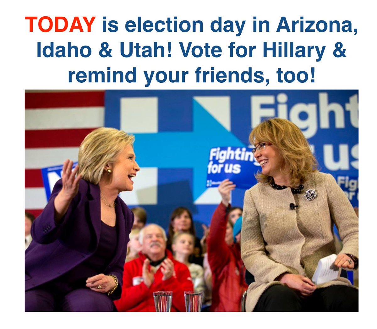CarmenDeVito's tweet photo. Vote ONLY for Hillary! #ElectionDay #ArizonaForHillary #IdahoForHillary #UtahForHillary #VoteForHillary #Iamwithher https://t.co/kKgVrvKC4s
