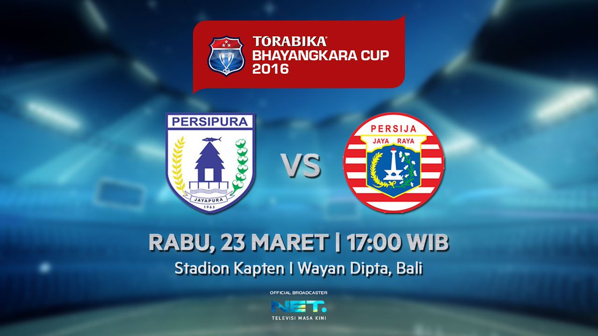 Updatebanget_'s tweet photo. #TorabikaBhayangkaraCup " @PERSIPURA_ vs @Persija_Jkt " sore ini pukul 17.00 LIVE di @netmediatama https://t.co/iRdvU3H9MN
