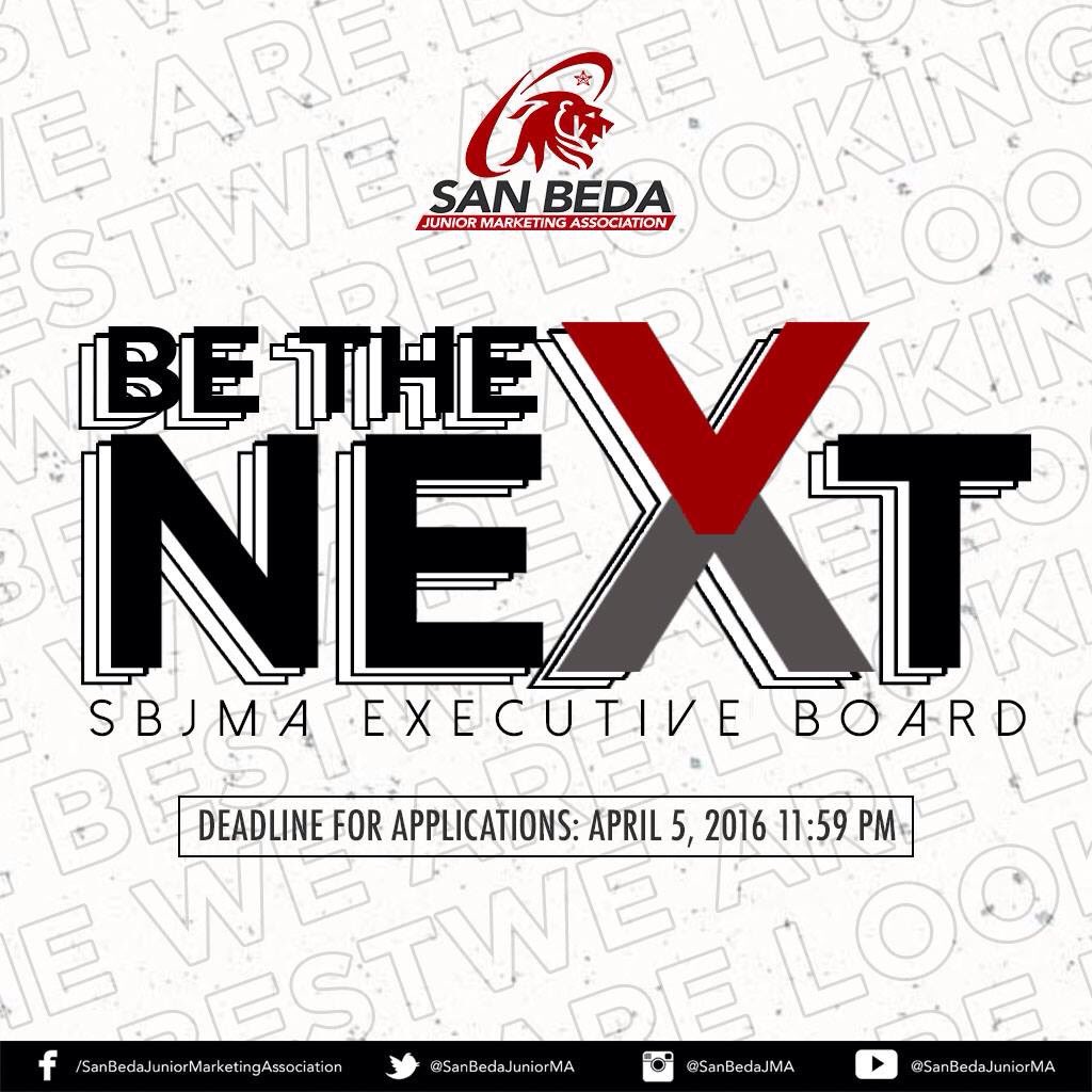 SanBedaJuniorMA's tweet photo. Juniors! Are you in for bigger challenges?
BE THE NEXT EB1617! Apply now!
#BeTheNext
#SBJMAReload
#SBJMArmy https://t.co/HT2O7Zifpa