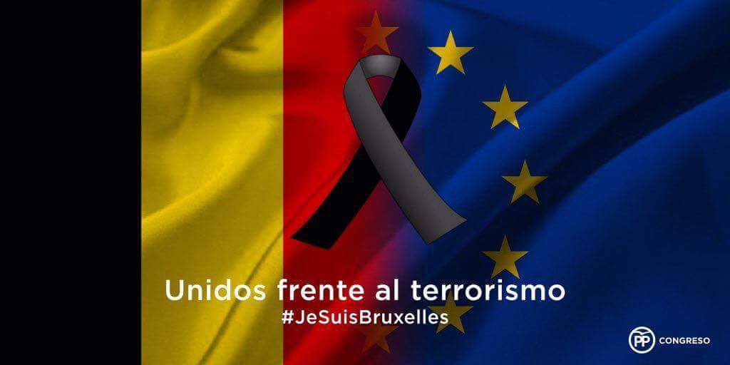 lsolanoj's tweet photo. Mi mas absoluta repulsa ante los atentados de #Bruselas y todo mi apoyo a los familiares de las víctimas. https://t.co/9MRLyjM2V8
