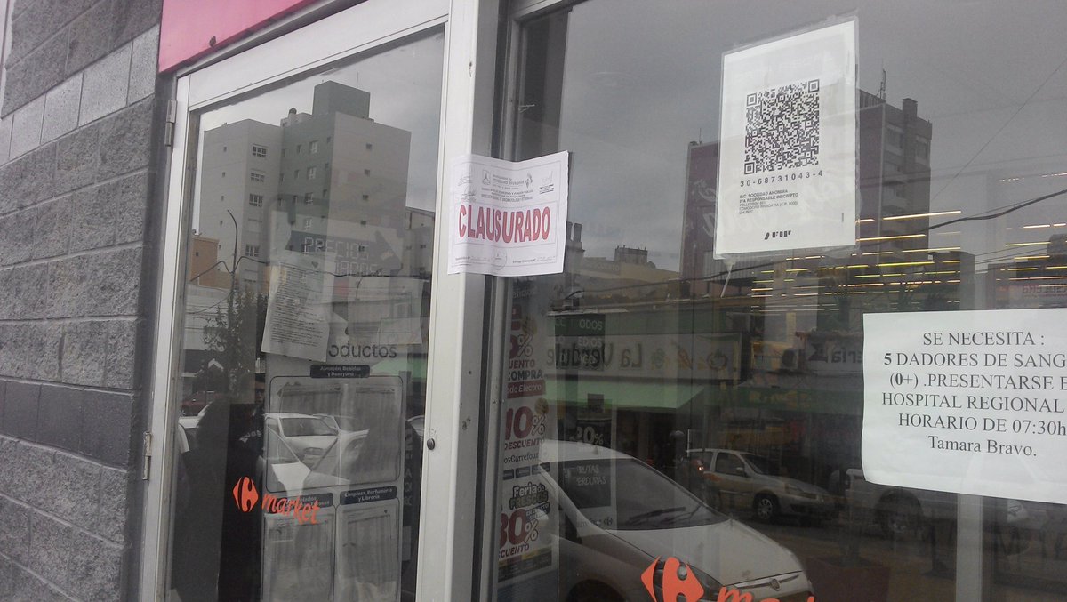 soyelkuervo77's tweet photo. Mientras tanto, en #Comodoro, carrefour central sigue clausurado #RatitaVaRatitaViene #SuperRata https://t.co/WJbCJeq63u