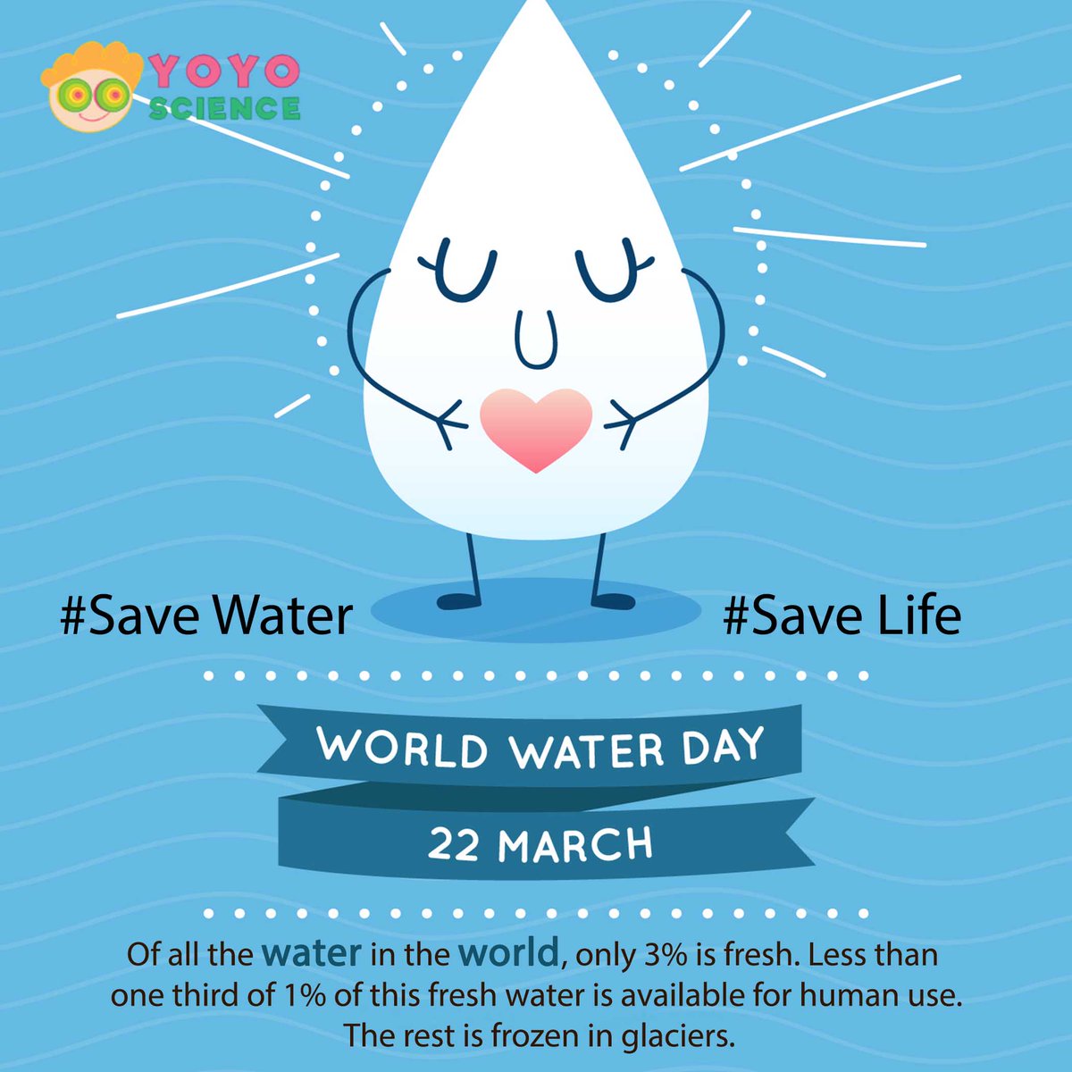 yoyoscience's tweet photo. It's #Worldwaterday today!! Lets take a vow to save water worldwide.
#savewater #savelife.

 https://t.co/Wy4OurcAY7 https://t.co/EMREwql0e0