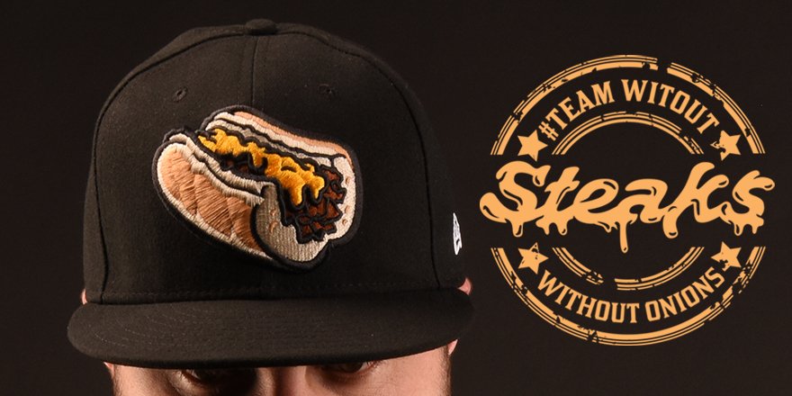 IronPigs's tweet photo. We're changing our name to Cheesesteaks for Salute to Philly Night on 6/10 https://t.co/aiZbUYPE0F #RaisingTheSteaks https://t.co/KSdH2JTvZ9