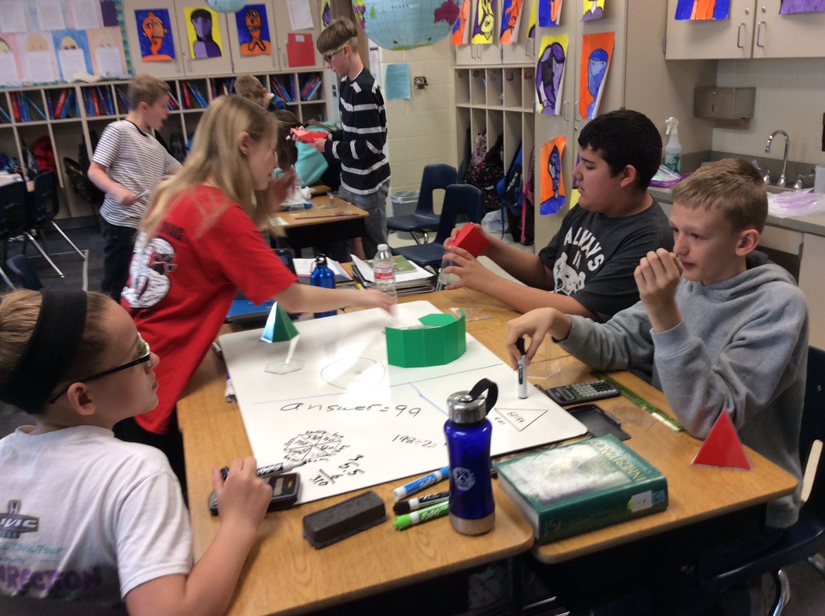 JenKoerner's tweet photo. Finding surface area! #team512 @OPC512 @theSMSD https://t.co/DJdpuwnhrH