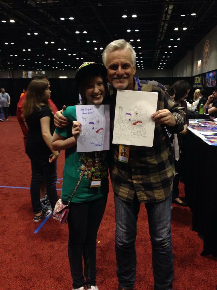 thebrigittemoya's tweet photo. I love that @Daddy_Binks &amp; I were lucky enough to meet @yakkopinky for the 1st time at the same time ❤️ #Megacon2014 https://t.co/St7YLev1Ua