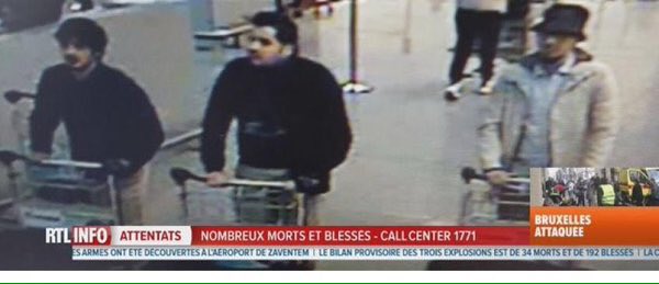 terror_monitor's tweet photo. #BELGIUM
Local Media Circulated Picture Of Alleged #BrusselsBlasts Suspects In Airport(Unconfirmed)
#TerrorMonitor https://t.co/ndWEB7d97B